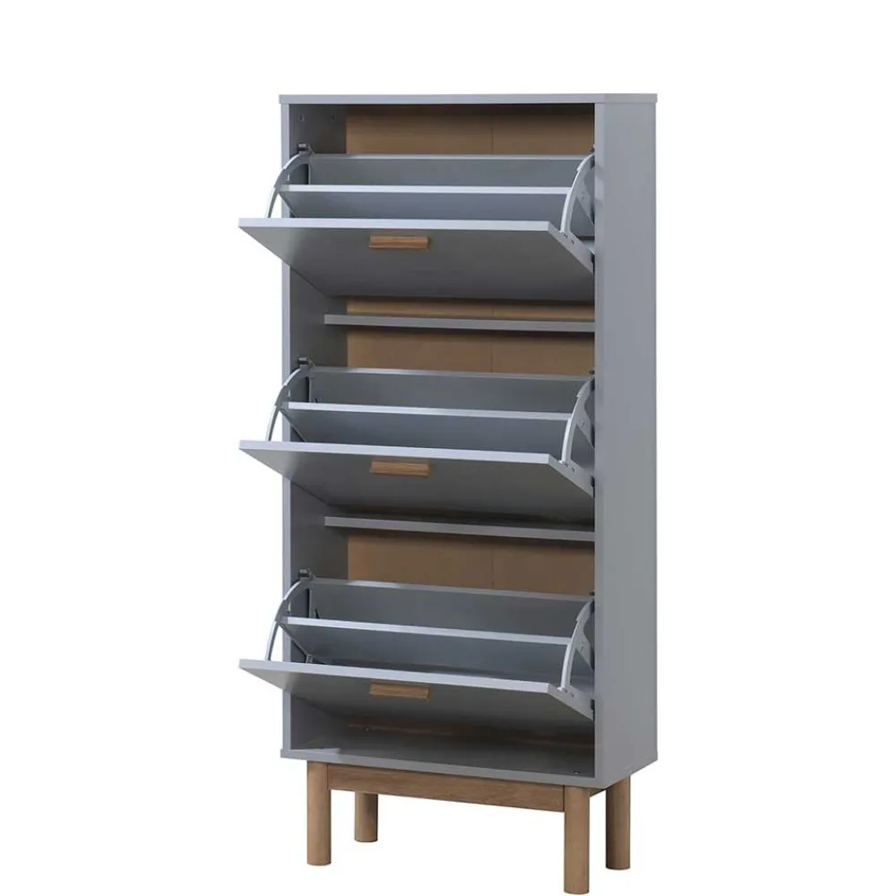 Wohnen Schuhschränke*Schuhkommode in Grau und Eiche Optik - Caldaro