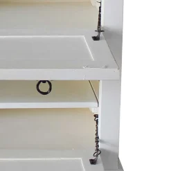 Wohnen Vintage Möbel|Schuhschränke*Schuhkommode in Weiß mit Antik Finish - Wittgenstein