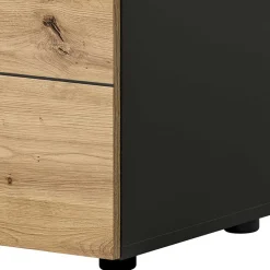 Wohnen Schuhkommode in Wildeiche mit Grau - Norja