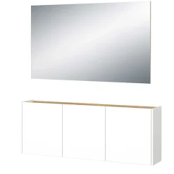 Wohnen Schuhkommode und Spiegel Set - Cuyano (zweiteilig)