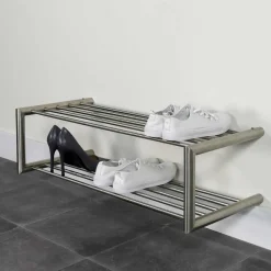 Wohnen Schuhregal für die Wandmontage aus Edelstahl - Sipano
