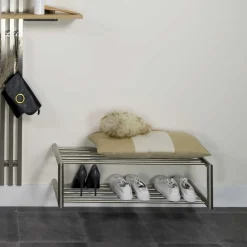 Wohnen Schuhregal für die Wandmontage aus Edelstahl - Sipano