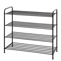 Wohnen Schuhregal mit vier Böden aus Stahl - Yadina