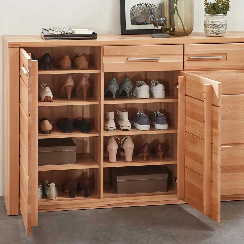 Wohnen Schuhschrank - 160x100x40 cm in Kernbuche - Viktorion