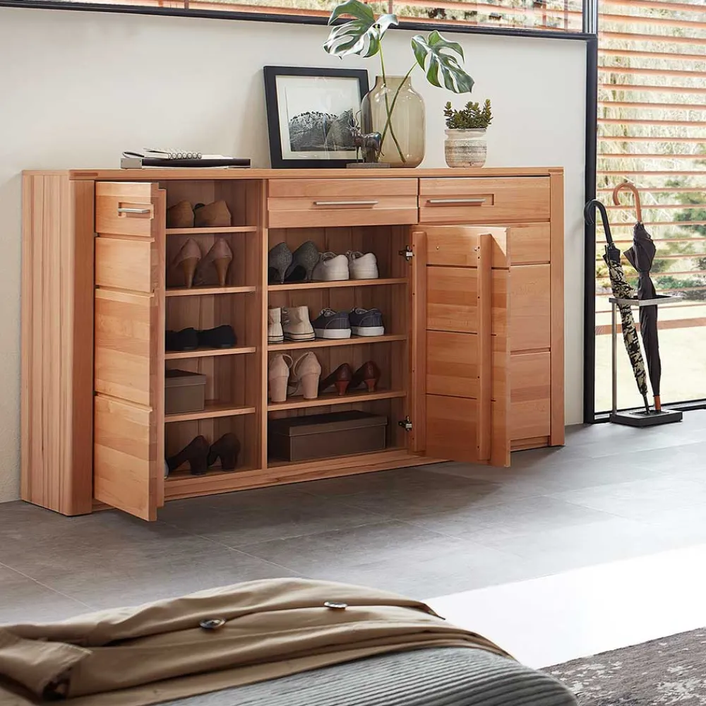 Wohnen Schuhschrank - 160x100x40 cm in Kernbuche - Viktorion