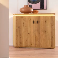 Wohnen Schuhschrank aus Balkeneiche Massivholz - Robats