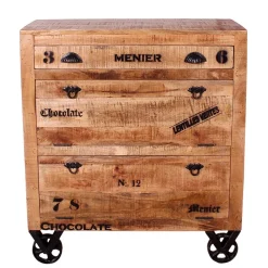 Wohnen Schuhschrank aus Recyclingholz & Metall - Indri