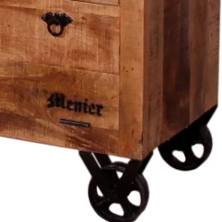 Wohnen Schuhschrank aus Recyclingholz & Metall - Indri