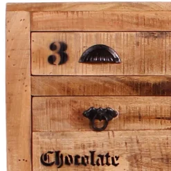 Wohnen Schuhschrank aus Recyclingholz & Metall - Indri