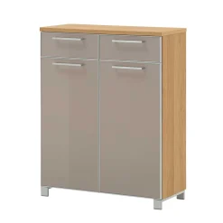 Wohnen Schuhschränke*Schuhschrank Diecca in Taupe Glas beschichtet