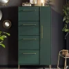 Wohnen Schuhschränke*Schuhschrank in Dunkelgrün & Gold - Aqua