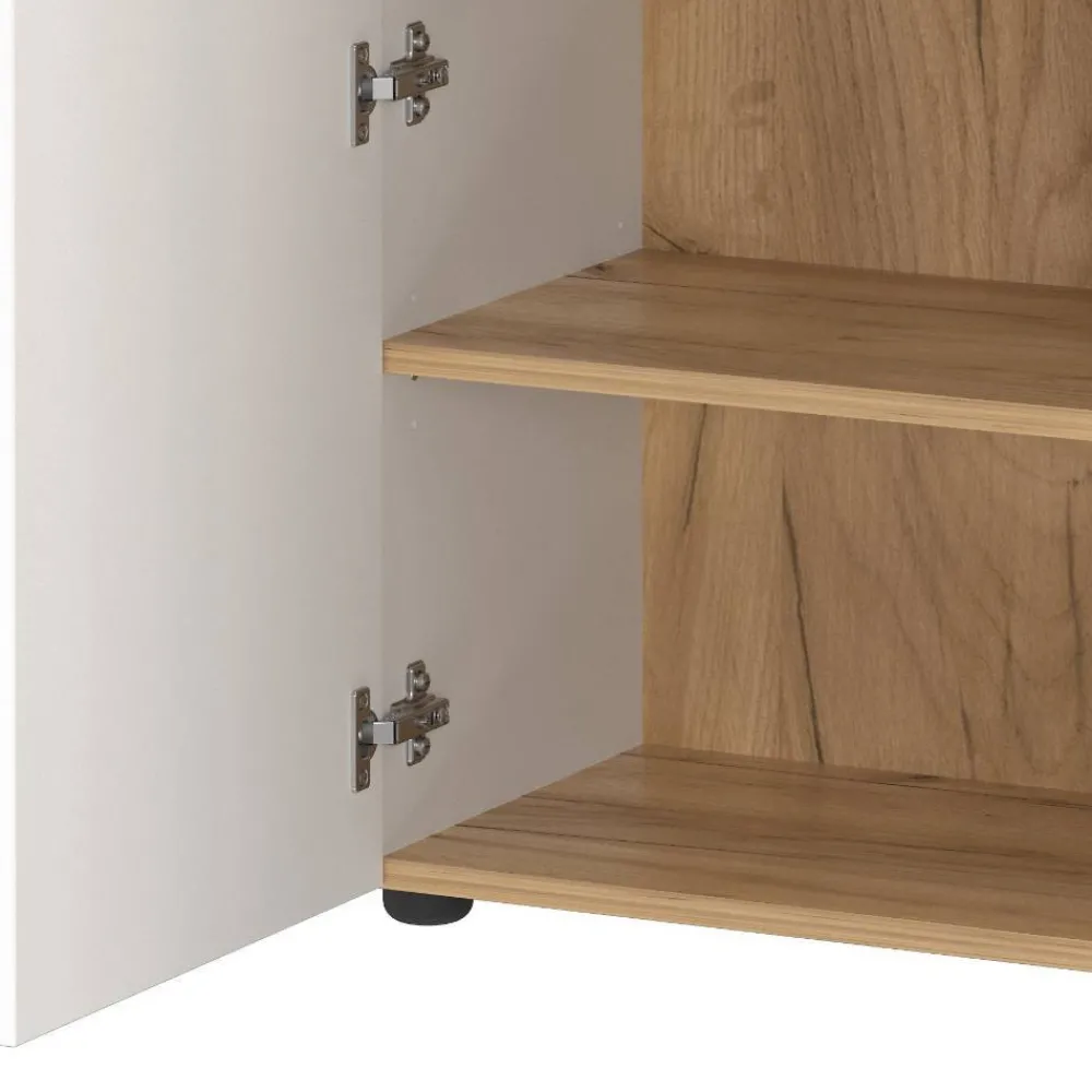 Wohnen Schuhschrank in Weiß mit Eiche - Cooking