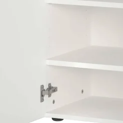 Wohnen Schuhschrank in Weiß mit Glasbeschichtung - Kofi