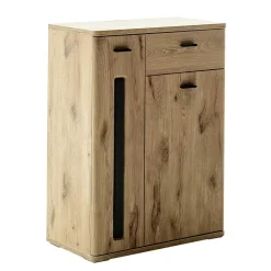 Wohnen Schuhschrank in Wildeiche Optik & Grau - Baiamare