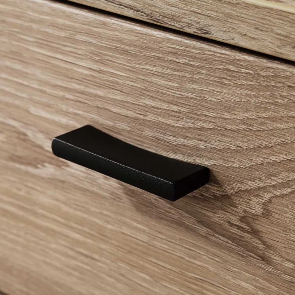 Wohnen Schuhschrank in Wildeiche Optik & Grau - Baiamare