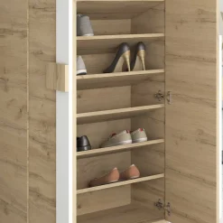 Wohnen Schuhschränke*Schuhschrank in Wildeiche & Weiß - Salmanca