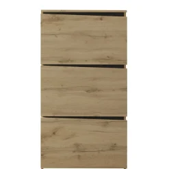 Wohnen Schuhschrank in Wildeiche & Schwarzgrau - Paula