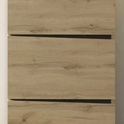 Wohnen Schuhschrank in Wildeiche & Schwarzgrau - Paula