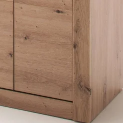 Wohnen Schuhschränke*Schuhschrank in Wildeiche mit Dunkelgrau - Carry