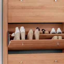 Wohnen Schuhschrank mit drei Schuhklappen - Shimousa