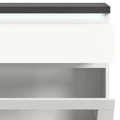 Wohnen Schuhschränke*Schuhschrank mit Glas Klappe in Weiß - Suad