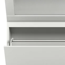 Wohnen Schuhschränke*Schuhschrank mit Glas Klappe in Weiß - Suad