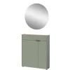 Wohnen Schuhschrank mit Rundspiegel Set - Point (zweiteilig)