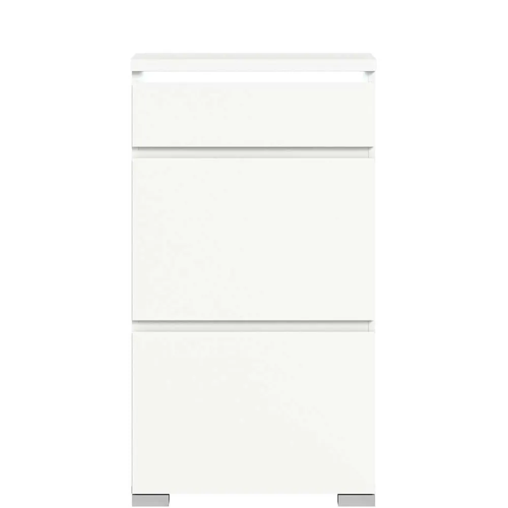 Wohnen Schuhschrank mit Schublade und zwei Klappen - Dany