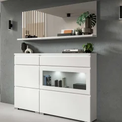 Wohnen Schuhschrank mit Schublade und zwei Klappen - Dany