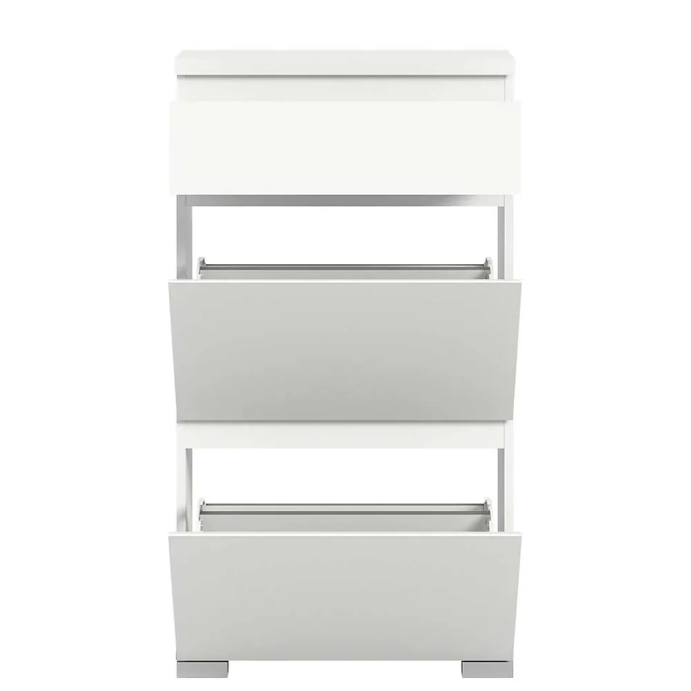 Wohnen Schuhschrank mit Schublade und zwei Klappen - Dany