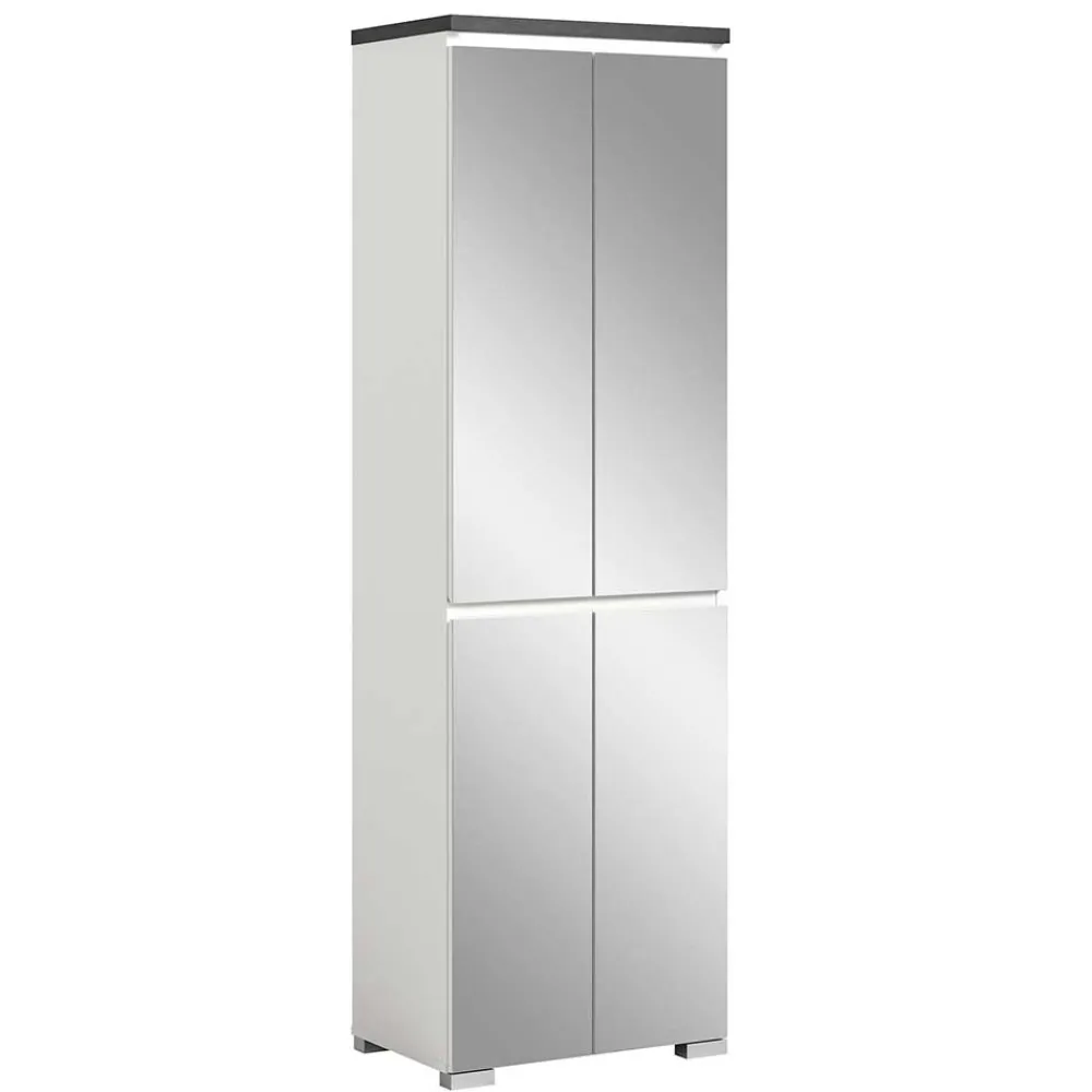 Wohnen Schuhschrank mit vier Spiegeltüren - Suad