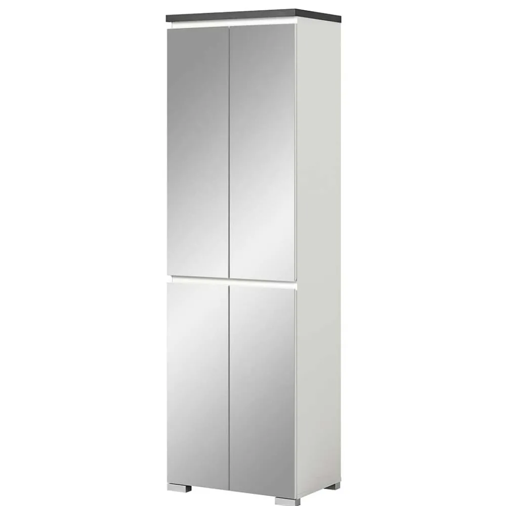 Wohnen Schuhschrank mit vier Spiegeltüren - Suad