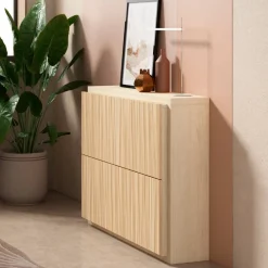 Wohnen Schuhschränke*Schuhschrank mit zwei Schuhwalzen - Calura