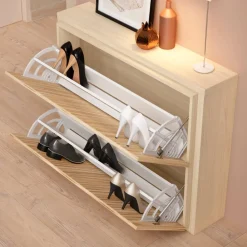 Wohnen Schuhschränke*Schuhschrank mit zwei Schuhwalzen - Calura