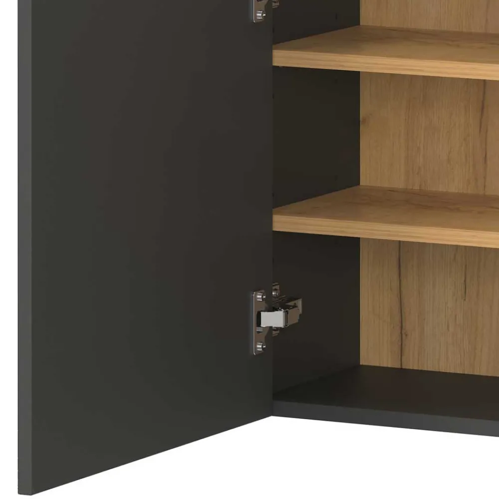 Wohnen Schuhschrank und Rundspiegel Set - Calisian (zweiteilig)