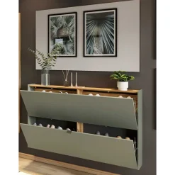 Wohnen Schuhschrank und Spiegel Set - Point (zweiteilig)