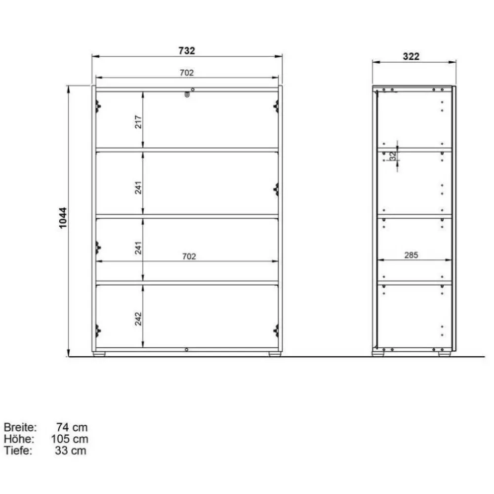 Wohnen Schuhschrank und Spiegel Set - Bien (zweiteilig)