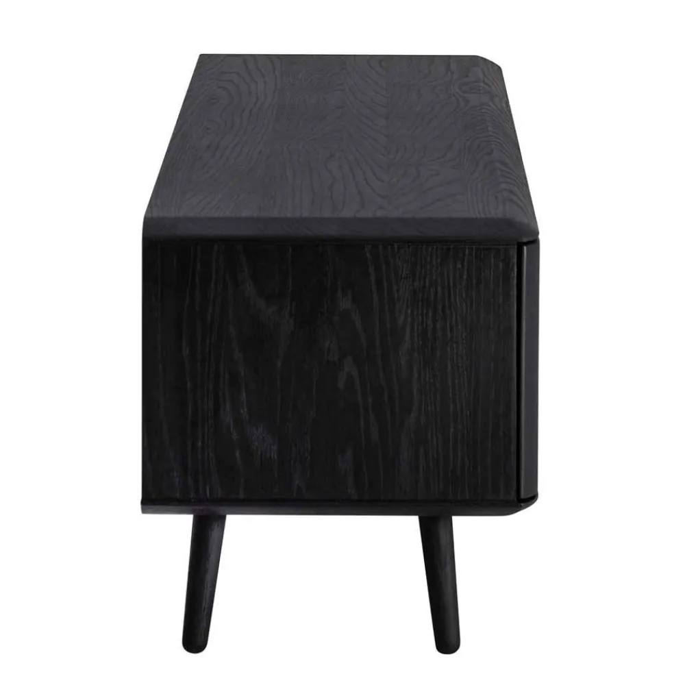 Wohnen Sideboards & Kommoden|Retro Möbel*Schwarz geöltes TV Board aus Eiche - Vlotho