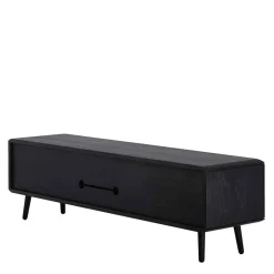 Wohnen Sideboards & Kommoden|Retro Möbel*Schwarz geöltes TV Board aus Eiche - Vlotho