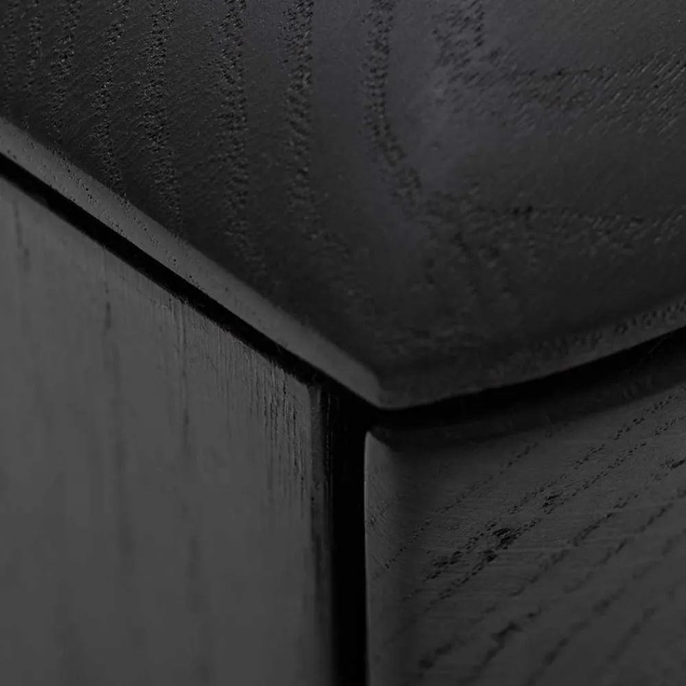 Wohnen Sideboards & Kommoden|Retro Möbel*Schwarz geöltes TV Board aus Eiche - Vlotho