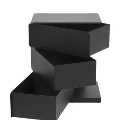 Wohnen Schuhschränke|Kommoden*Schwarze Design Stahlkommode mit drei Schubladen - Zunil