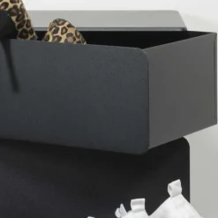 Wohnen Schuhschränke|Kommoden*Schwarze Design Stahlkommode mit drei Schubladen - Zunil