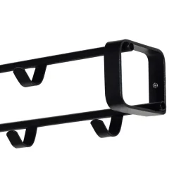 Wohnen Schwarze Garderoben Kombi aus Stahl - Satroni (zweiteilig)