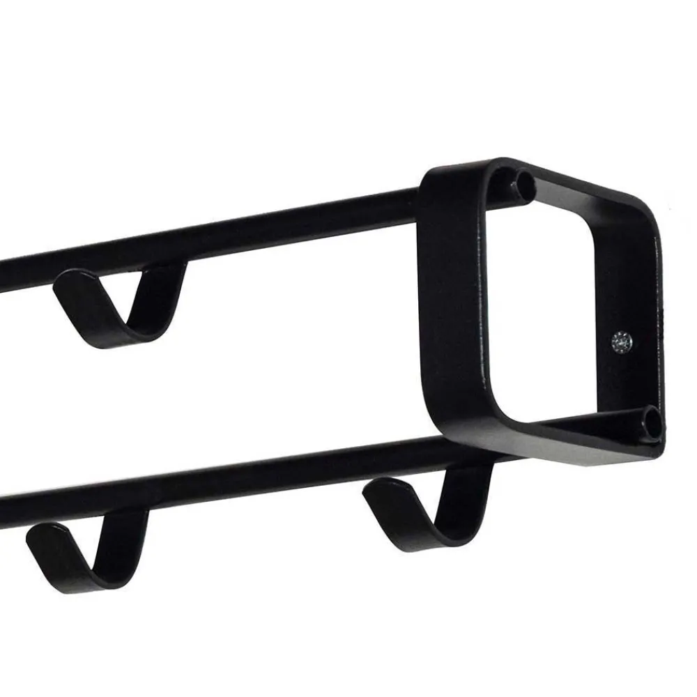 Wohnen Schwarze Garderoben Kombi aus Stahl - Satroni (zweiteilig)