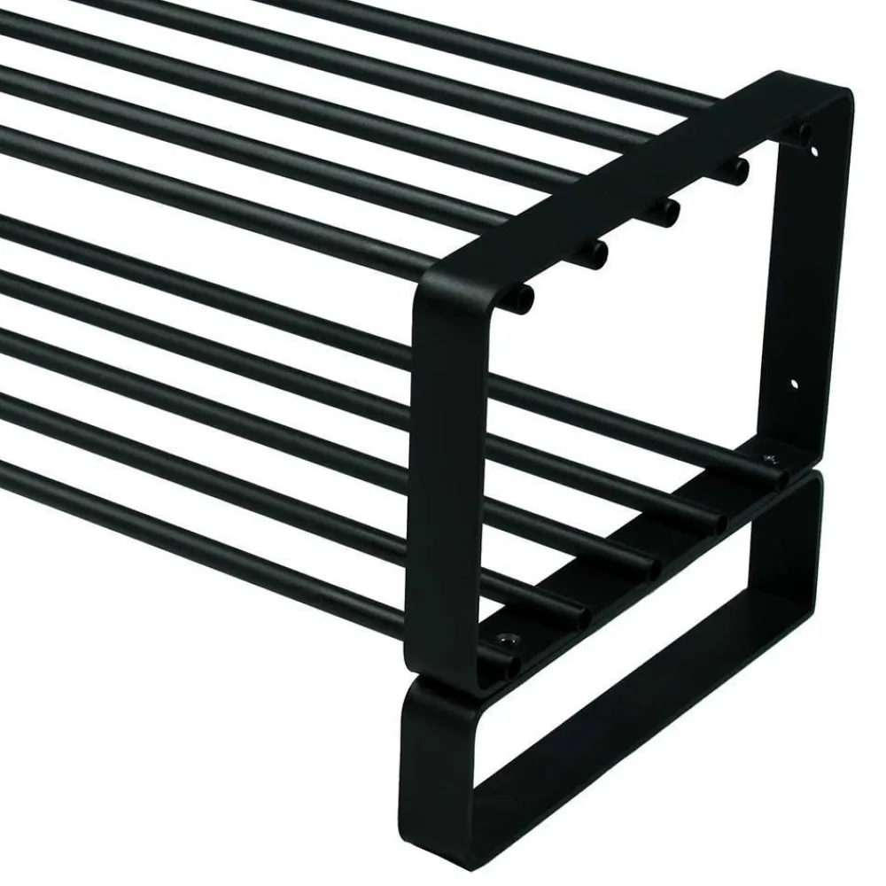 Wohnen Schwarze Garderoben Kombi aus Stahl - Satroni (zweiteilig)