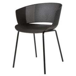 Wohnen Schwarze Gartenstühle modern - Donzai (4er Set)