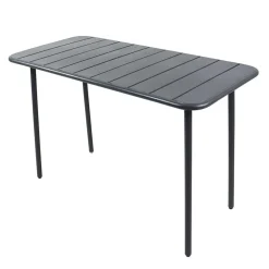 Wohnen Metall-Gartenmöbel|Balkonmöbel*Schwarze Outdoor Essgruppe Set - Xenata (fünfteilig)