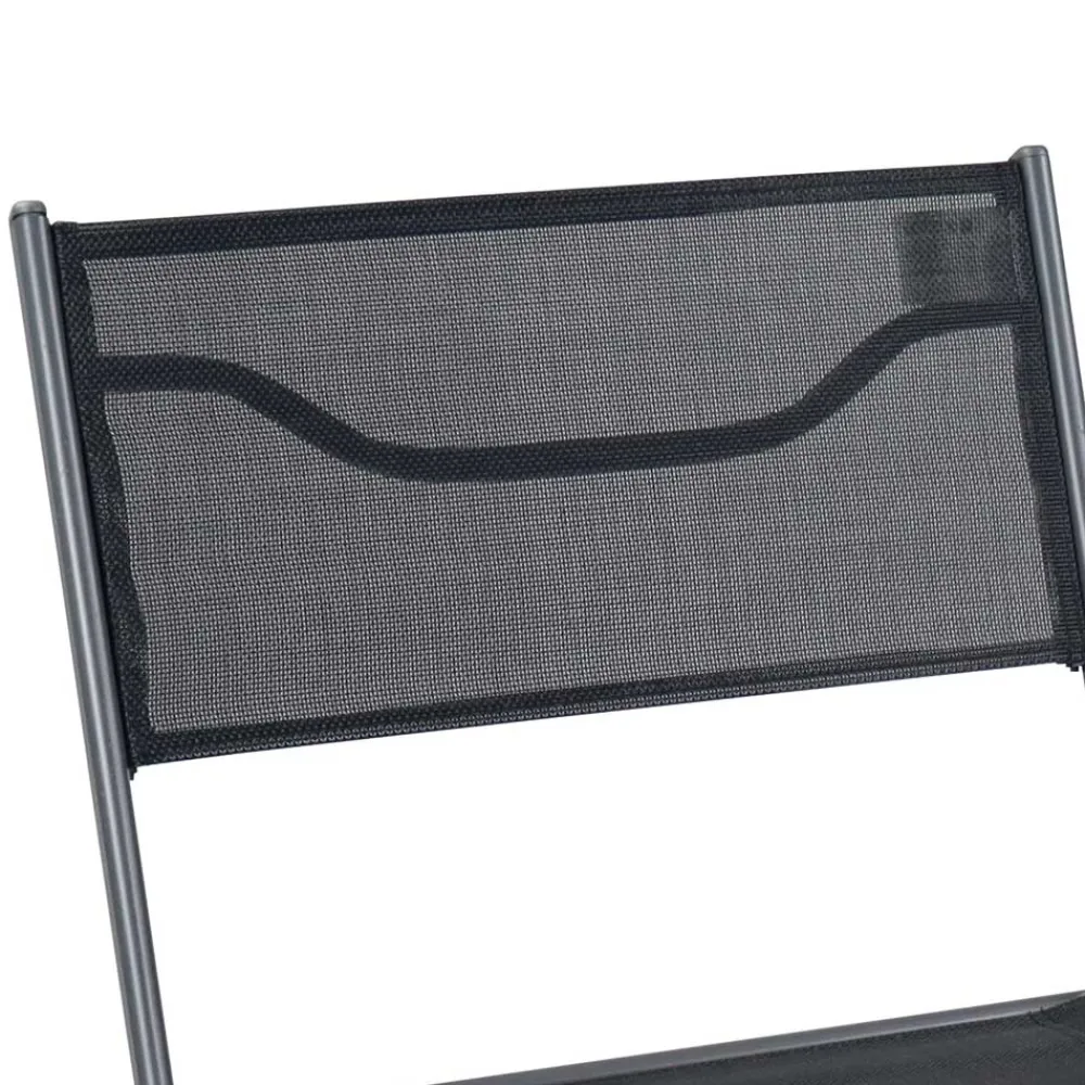 Wohnen Metall-Gartenmöbel|Balkonmöbel*Schwarze Outdoor Essgruppe Set - Xenata (fünfteilig)