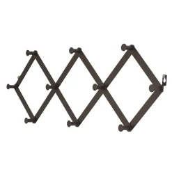 Wohnen Garderoben|Garderoben*Schwarze Wandgarderobe zum Ausziehen - Dorcano