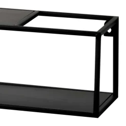 Wohnen Esszimmerregale|Regale*Schwarze Wandregale Set - Mikene (zweiteilig)